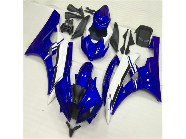 Bleu Blanc Carénage Moto Yamaha R6 2006-2007
