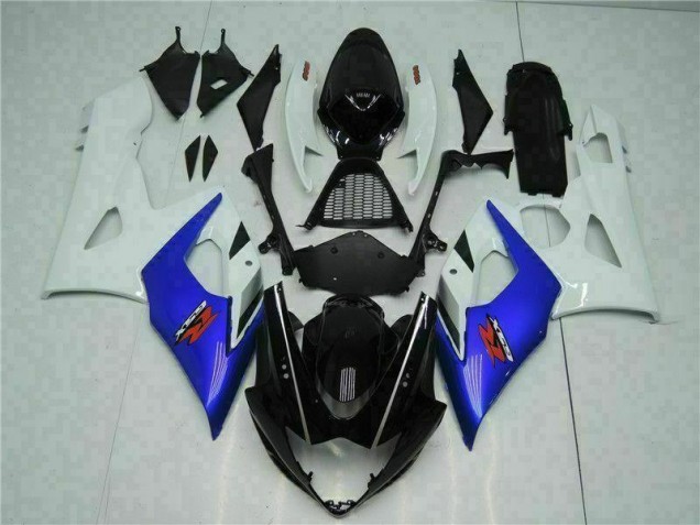 Bleu Blanc Carénages Moto Suzuki GSXR 1000 K5 2005-2006 Bleu Blanc Carénages Moto Suzuki GSXR 1000 K5 2005-2006