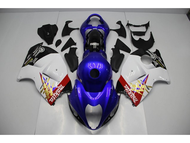 Bleu Blanc Carénages Moto Suzuki GSXR 1300 Hayabusa 1996-2007 Bleu Blanc Carénages Moto Suzuki GSXR 1300 Hayabusa 1996-2007