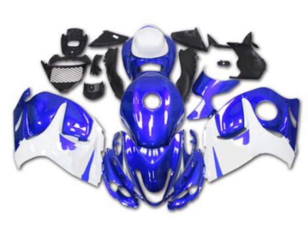 Bleu Blanc Carénages Moto Suzuki GSXR 1300 Hayabusa 2008-2019 Bleu Blanc Carénages Moto Suzuki GSXR 1300 Hayabusa 2008-2019