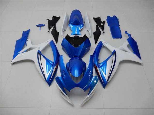 Bleu Blanc Carénages Moto Suzuki GSXR 600 / 750 K6 2006-2007 Bleu Blanc Carénages Moto Suzuki GSXR 600 / 750 K6 2006-2007