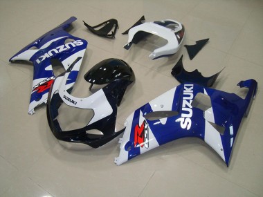 Bleu Blanc Carénages Moto Suzuki GSXR 750 K1 K2 K3 2001-2003