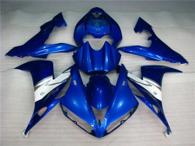 Bleu Blanc Carénages Moto Yamaha R1 2004-2006