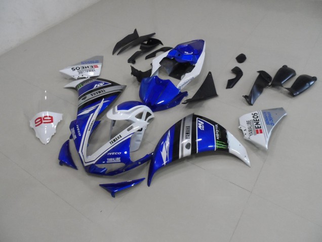 Bleu Blanc Carénages Moto Yamaha R1 2012-2014 Bleu Blanc Carénages Moto Yamaha R1 2012-2014