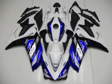 Bleu Blanc Carénages Moto Yamaha R3 2015-2022