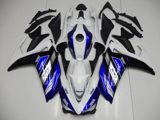 Bleu Blanc Carénages Moto Yamaha R3 2015-2022 Bleu Blanc Carénages Moto Yamaha R3 2015-2022