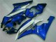 Bleu Blanc Carénages Moto Yamaha R6 2006-2007 Bleu Blanc Carénages Moto Yamaha R6 2006-2007