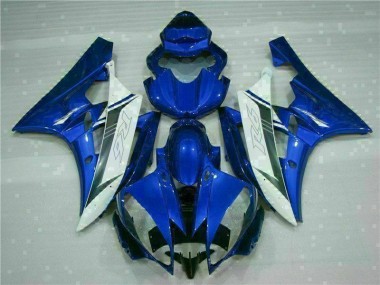 Bleu Blanc Carénages Moto Yamaha R6 2006-2007
