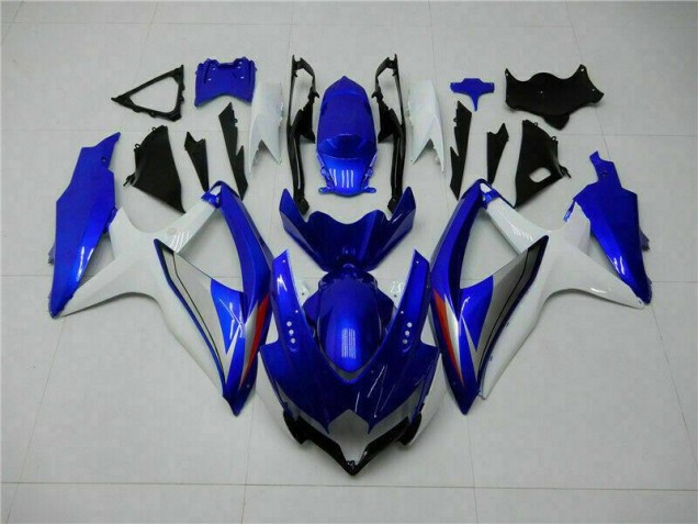 Bleu Blanc Carrosserie Moto Suzuki GSXR 600 / 750 K8 2008-2010 Bleu Blanc Carrosserie Moto Suzuki GSXR 600 / 750 K8 2008-2010