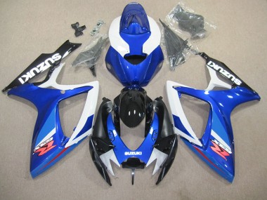 Bleu Blanc Carrosserie Moto Suzuki GSXR 600 K6 2006-2007