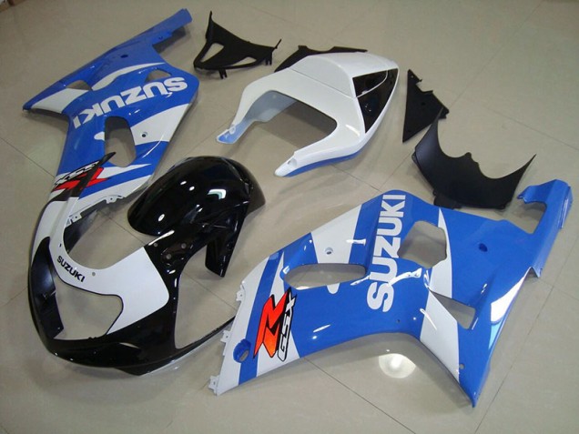 Bleu Blanc Carrosserie Moto Suzuki GSXR 750 K1 K2 K3 2001-2003
