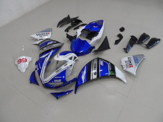 Bleu Blanc Carrosserie Moto Yamaha R1 2009-2011 Bleu Blanc Carrosserie Moto Yamaha R1 2009-2011