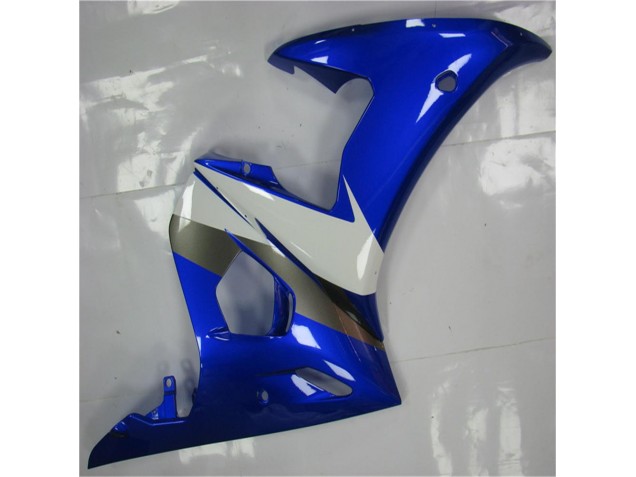 Bleu Blanc Carrosserie Moto Yamaha R6 2003-2005 Bleu Blanc Carrosserie Moto Yamaha R6 2003-2005