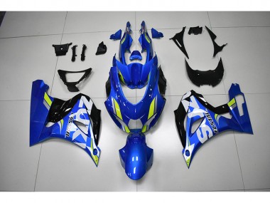 Bleu Blanc Décalque Carénage Moto Suzuki GSXR 1000 2017-2023