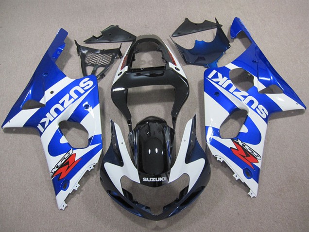 Bleu Blanc Décalque Carénage Moto Suzuki GSXR 1000 K1 2000-2002 Bleu Blanc Décalque Carénage Moto Suzuki GSXR 1000 K1 2000-2002