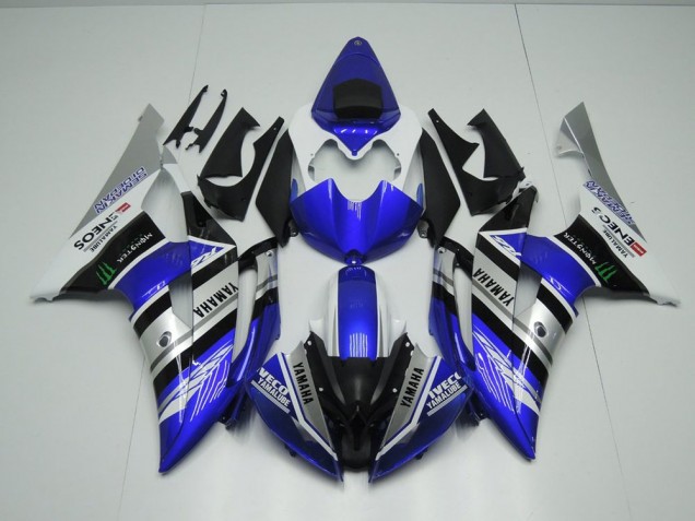 Bleu Blanc ENEOS Monster Carénage Moto Yamaha R6 2008-2016 Bleu Blanc ENEOS Monster Carénage Moto Yamaha R6 2008-2016