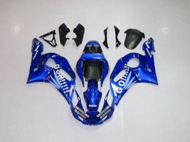 Bleu Blanc Go Motul Carénage Moto Yamaha R6 1998-2002