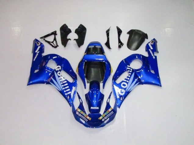 Bleu Blanc Go Motul Carénage Moto Yamaha R6 1998-2002