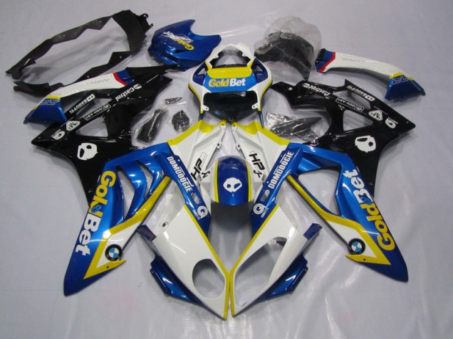 Bleu Blanc GoldBet Carénage Moto BMW S1000RR 2009-2014 Bleu Blanc GoldBet Carénage Moto BMW S1000RR 2009-2014