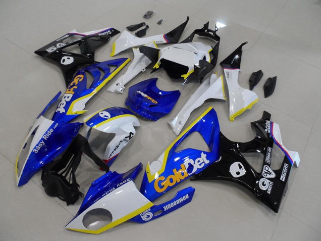 Bleu Blanc GoldBet Carénages Moto BMW S1000RR 2009-2014 Bleu Blanc GoldBet Carénages Moto BMW S1000RR 2009-2014