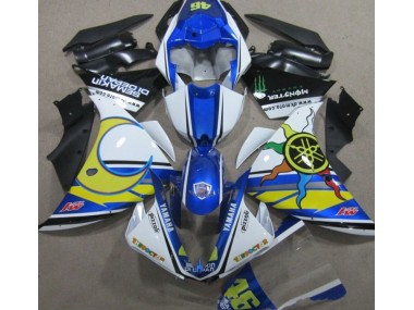 Bleu Blanc Jaune 46 Carénage Moto Yamaha R1 2009-2011