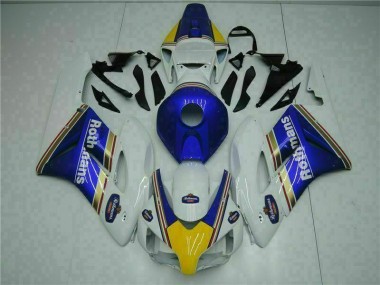 Bleu Blanc Kit Carénages Motos Complet Honda CBR 1000 RR 2004-2005