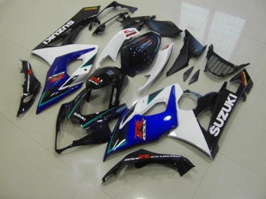 Bleu Blanc Kit Carénages Motos Complet Suzuki GSXR 1000 K5 2005-2006