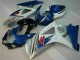 Bleu Blanc Kit Carénages Motos Complet Suzuki GSXR 1000 K7 2007-2008 Bleu Blanc Kit Carénages Motos Complet Suzuki GSXR 1000 K7 2007-2008