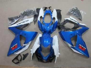 Bleu Blanc Kit Carénages Motos Complet Suzuki GSXR 1000 K9 2009-2016