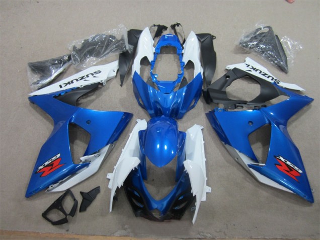 Bleu Blanc Kit Carénages Motos Complet Suzuki GSXR 1000 K9 2009-2016 Bleu Blanc Kit Carénages Motos Complet Suzuki GSXR 1000 K9 2009-2016