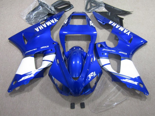 Bleu Blanc Kit Carénages Motos Complet Yamaha R1 2002-2003 Bleu Blanc Kit Carénages Motos Complet Yamaha R1 2002-2003