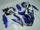 Bleu Blanc Kit Carénages Motos Suzuki GSXR 600 / 750 K8 2008-2010 Bleu Blanc Kit Carénages Motos Suzuki GSXR 600 / 750 K8 2008-2010