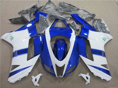 Bleu Blanc Monster Carénage Moto Kawasaki ZX6R 2007-2008