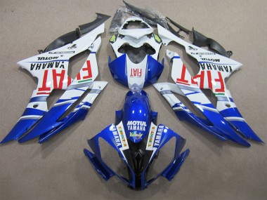 Bleu Blanc Motul Rouge Fiat Carénage Moto Yamaha R6 2008-2016