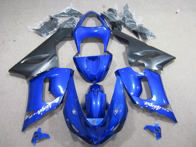 Bleu Blanc Ninja 636 Carénage Moto Kawasaki ZX6R 2005-2006 Bleu Blanc Ninja 636 Carénage Moto Kawasaki ZX6R 2005-2006