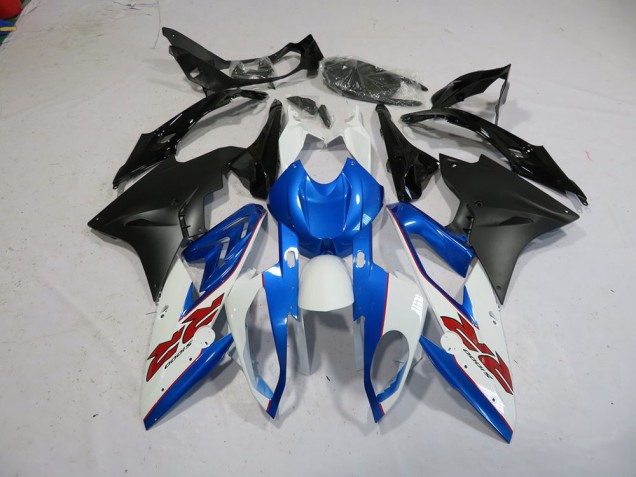 Bleu Blanc Noir Carénage Moto BMW S1000RR 2015-2018 Bleu Blanc Noir Carénage Moto BMW S1000RR 2015-2018