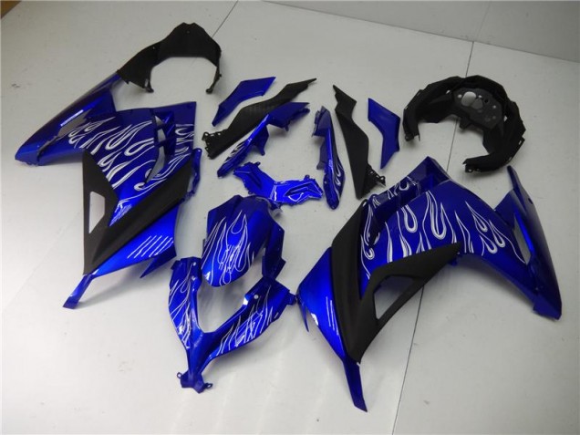 Bleu Blanc Noir Carénage Moto Kawasaki EX300 2013-2016 Bleu Blanc Noir Carénage Moto Kawasaki EX300 2013-2016