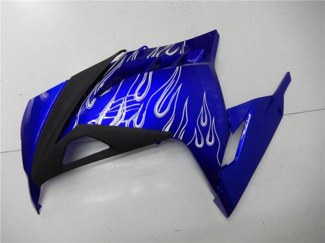 Bleu Blanc Noir Carénage Moto Kawasaki EX300 2013-2016 Bleu Blanc Noir Carénage Moto Kawasaki EX300 2013-2016