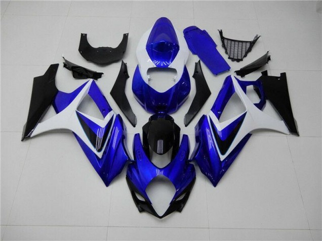 Bleu Blanc Noir Carénage Moto Suzuki GSXR 1000 K7 2007-2008 Bleu Blanc Noir Carénage Moto Suzuki GSXR 1000 K7 2007-2008