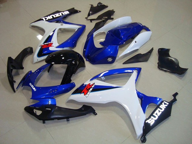 Bleu Blanc Noir Carénage Moto Suzuki GSXR 750 K6 2006-2007 Bleu Blanc Noir Carénage Moto Suzuki GSXR 750 K6 2006-2007