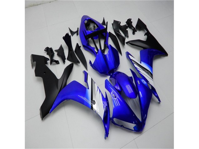 Bleu Blanc Noir Carénage Moto Yamaha R1 2004-2006 Bleu Blanc Noir Carénage Moto Yamaha R1 2004-2006