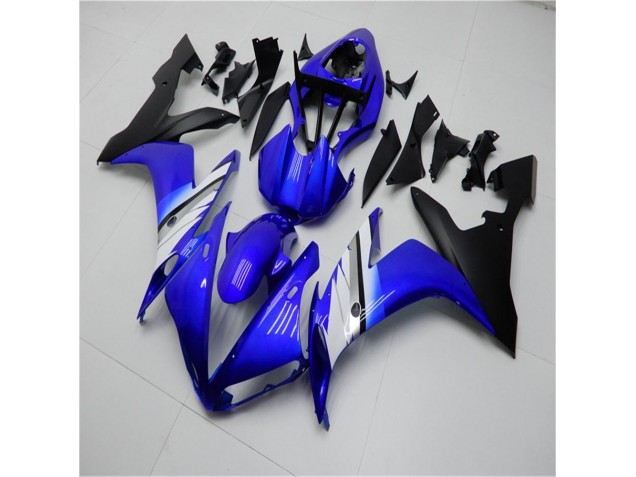 Bleu Blanc Noir Carénage Moto Yamaha R1 2004-2006 Bleu Blanc Noir Carénage Moto Yamaha R1 2004-2006