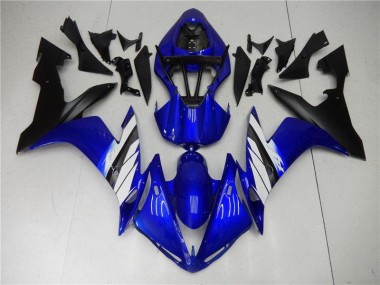 Bleu Blanc Noir Carénage Moto Yamaha R1 2004-2006