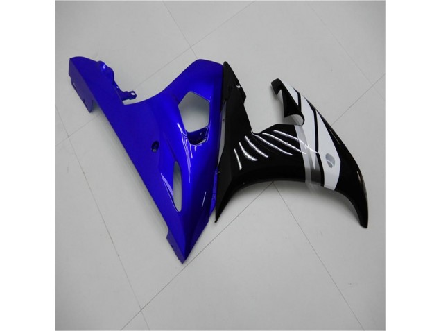 Bleu Blanc Noir Carénage Moto Yamaha R6 2003-2005 Bleu Blanc Noir Carénage Moto Yamaha R6 2003-2005