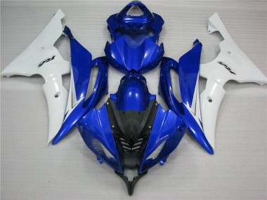 Bleu Blanc Noir Carénage Moto Yamaha R6 2008-2016