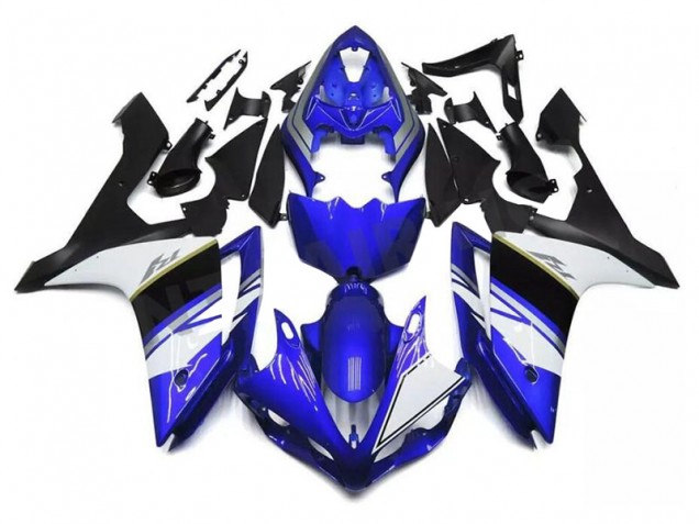 Bleu Blanc Noir Carénages Moto Yamaha R1 2004-2006 Bleu Blanc Noir Carénages Moto Yamaha R1 2004-2006
