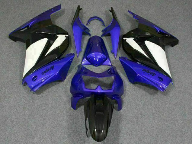 Bleu Blanc Noir Ninja Carénage Moto Kawasaki EX250 2008-2012 Bleu Blanc Noir Ninja Carénage Moto Kawasaki EX250 2008-2012