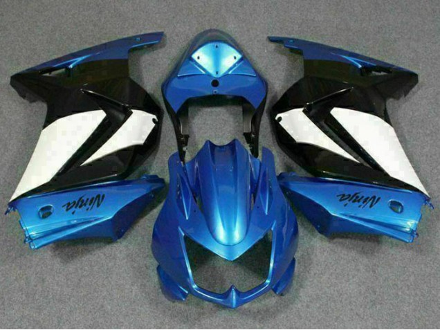 Bleu Blanc Noir Ninja Carénages Moto Kawasaki EX250 2008-2012 Bleu Blanc Noir Ninja Carénages Moto Kawasaki EX250 2008-2012