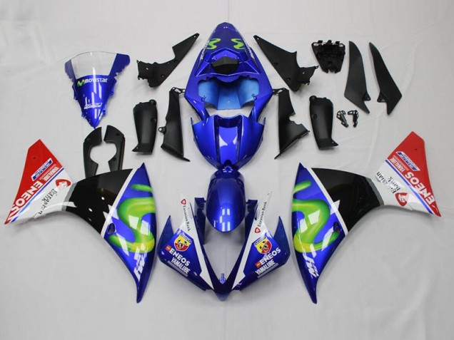 Bleu Blanc Noir Rouge Carénage Moto Yamaha R1 2012-2014 Bleu Blanc Noir Rouge Carénage Moto Yamaha R1 2012-2014