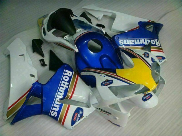 Bleu Blanc Rothmans Carénage Moto Honda CBR 600 RR 2003-2004